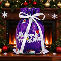 Sacs cadeaux en plastique multi-tailles avec cordon de serrage pour Noël, anniversaires et autres fêtes – Vente en gros