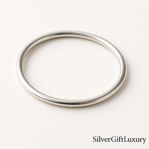 Chunky Sterling <b>Silver</b> <b>Bangle</b> <b>Bracelet</b> Heavy Boho Style Handmade Statement Jewelry Bold Artisan Crafted <b>Silver</b> Wrist Cuff - Product Image 2