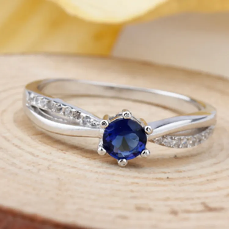 925 Sterling Silver Women Wedding Lover Ring Zirconia Elegant Finger Ring for Women Engagement Jewelry