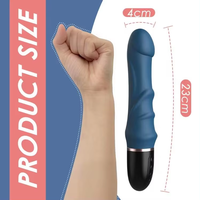 Vibromasseurs féminins à recharge USB pour femmes Gode en silicone souple à vibration à 10 fréquences Stimulateur de clitoris pour point G Baguette de massage