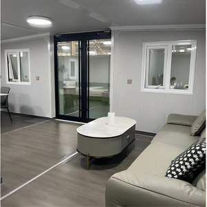 China 20Ft 40Ft Marco de acero Moderno Prefab Contenedor plegable Villa Ampliable Plegable Impermeable Dormitorio Sala de estar - Product Image 3