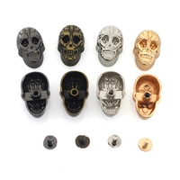 Conchos en alliage de zinc Cloxy pour rivets à vis décoratifs en cuir pour goujons de rivet à vis de crâne de sac