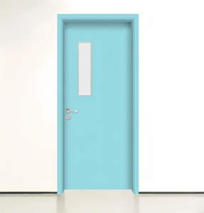 Porte en bois en plastique à entretenir portes coupe-feu certifiées de style industriel projet d'appartements à bas prix - Product Image 4