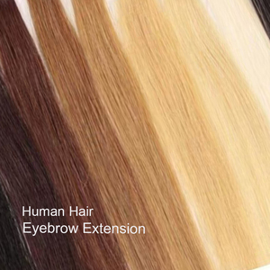 Tóc nối mày thật người, loại mới, kích thước 15cm, 2.5-3g/búi, màu nâu vàng đen, dành cho nữ hoàng sắc đẹp. - Product Image 6