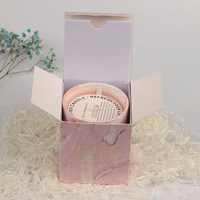 En vrac végétalien main naturel organique élégant marbré en céramique cadeau tasse de soja parfumée cire marbre bougie