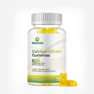 Gummies de calcium et de magnésium à marque privée pour le soutien osseux et immunitaire avec vitamines D3, K2 et zinc – Complément vitaminique en gummies - Product Image 1