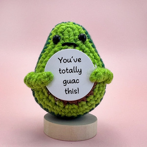 Kiva handmade Polyester Crochet chuối búp bê năng lượng tích cực hỗ trợ cảm xúc đồ chơi dệt kim chuối sang trọng động lực Quote Quà Tặng - Product Image 4