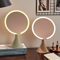Miroir de maquillage Art Déco en aluminium de haute qualité, taille fine, pour bureau, table, petit, haut de gamme, spécial pour étudiants en résidence universitaire, maison, princesse