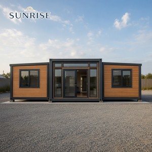 บ้านสำเร็จรูป SUNRISE แบบเคลื่อนย้ายได้ ขนาด 40 ฟุต ขยายได้ ใช้เป็นบ้านพักอาศัย ตู้คอนเทนเนอร์ขนส่ง สำนักงานกลางแจ้ง บ้านพักตากอากาศ ทนทานแข็งแรง - Product Image 1