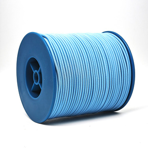 Haze Blue 1.3mm 1.8mm Cordon élastique élastique rond 100% Crochet en latex polyester fixe pour corde de tente Bungee - Product Image 2