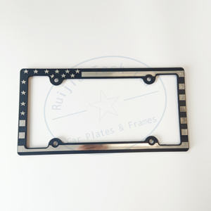 Kabartma Logo ile özel tasarım abd plaka çerçevesi kapak araç numarası plaka tutucu kapak - Product Image 6