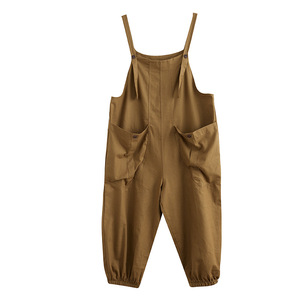 Summer Sleeveless One Piece <strong>Jumpsuit</strong> Women <strong>Baggy</strong> Suspender Trouser Overall Fashion Cargo Harem <strong>Jumpsuit</strong> - Product Image 5