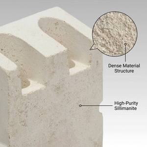 Briques de sillimanite de haute qualité pour four à verre, matériau réfractaire premium à un <span class=keywords><strong>prix</strong></span> avantageux, expert en services de découpe et de soudage - Product Image 5