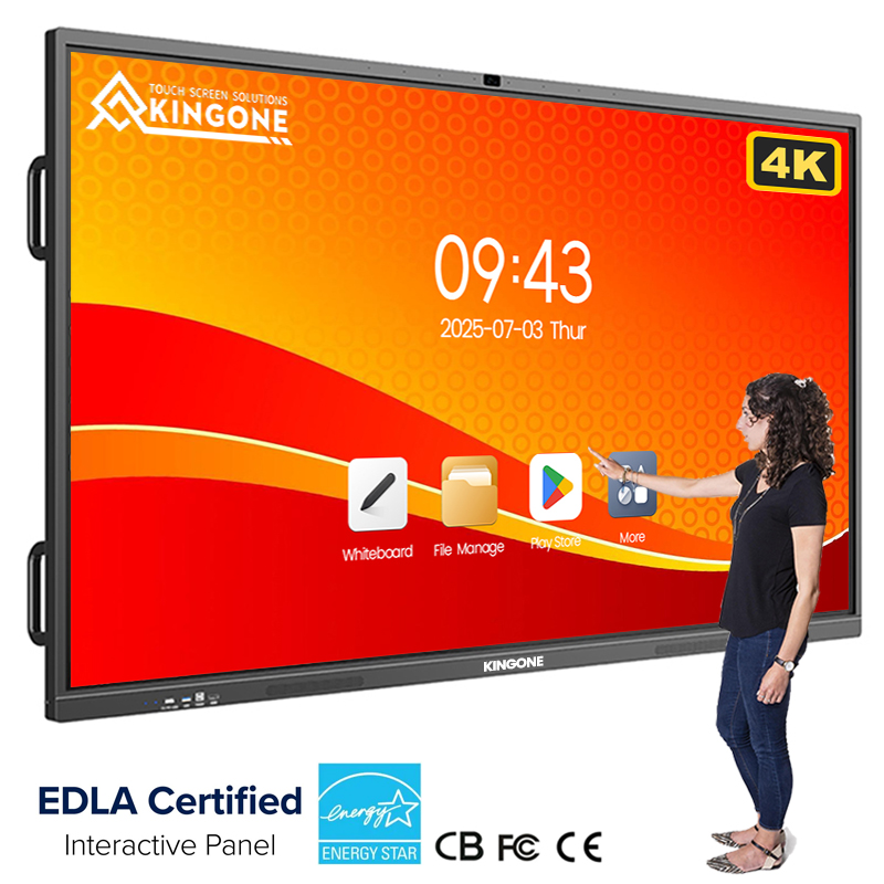 KINGONE 65 75 85 100 110 дюймов класс инфракрасный сенсорный экран цифровая доска телевизор ЖК-дисплей Интерактивная умная белая доска