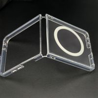 Coque de protection antichoc magnétique pour téléphone portable Samsung Galaxy Z Flip 8 7, coque arrière transparente en PC rigide