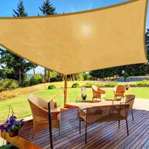 HDPE Sun Shade buồm nhôm lưới Hướng dẫn sử dụng có thể thu vào ngoài trời Patio mái hiên vườn Sun Shading hình chữ nhật Shade buồm lưới - Product Image 4
