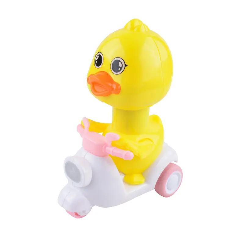 Wholesale pressing small yellow duck children's sliding toys baby cartoon puzzle toy cars