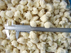 Giá bán buôn 1kg 3-5cm iqf Rau đông lạnh súp lơ trắng tươi - Product Image 3