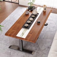 Socle de table basse électrique intelligent, hauteur réglable, largeur télescopique, double moteur, 3 sections, table à thé, pieds en acier