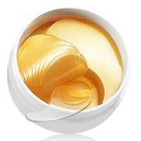 ALIVER-mascarilla de colágeno dorado de 24k, máscara de ojos de cristal, antiarrugas y gel de colágeno energizante