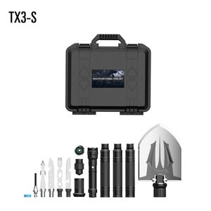 Juego de Palas Multifuncionales Tigertech de 33x28x12.8cm, Herramienta de Supervivencia para Exteriores de Acero al Carbono con Mango en Forma de D - Product Image 6
