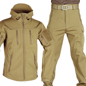 SIVI Soft Shell Training Uniform Waterproof Hunting Thermal Winter Suit Tactical <strong>Men</strong> With Fleece Tactical - Product Image 5
