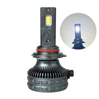 Ampoule LED de phare de voiture DC 12V avec ventilateur Canbus haute puissance C5 3 tubes en cuivre HIR2 120W 9012, ampoule LED antibrouillard pour voiture