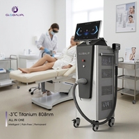Machine d'épilation au laser à diode Ai professionnelle de qualité supérieure 4000W 808nm, 4 ondes, permanente, indolore, avec refroidissement par glace et 4 tailles de têtes interchangeables