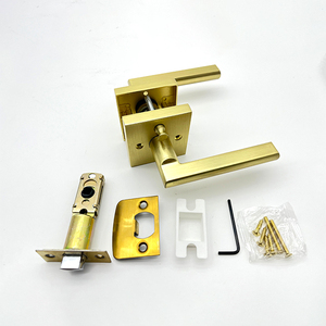 Serratura della maniglia della porta della leva in ottone della camera da letto Set serratura <span class=keywords><strong>e</strong></span> maniglia della porta interna per la serratura della casa - Product Image 5