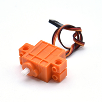 Roda Kemudi Oranye 360 Derajat Geek Servo untuk Arduino Microbit Raspberry Pi Smart Car Robot Steering Gear Kompatibel dengan Lego