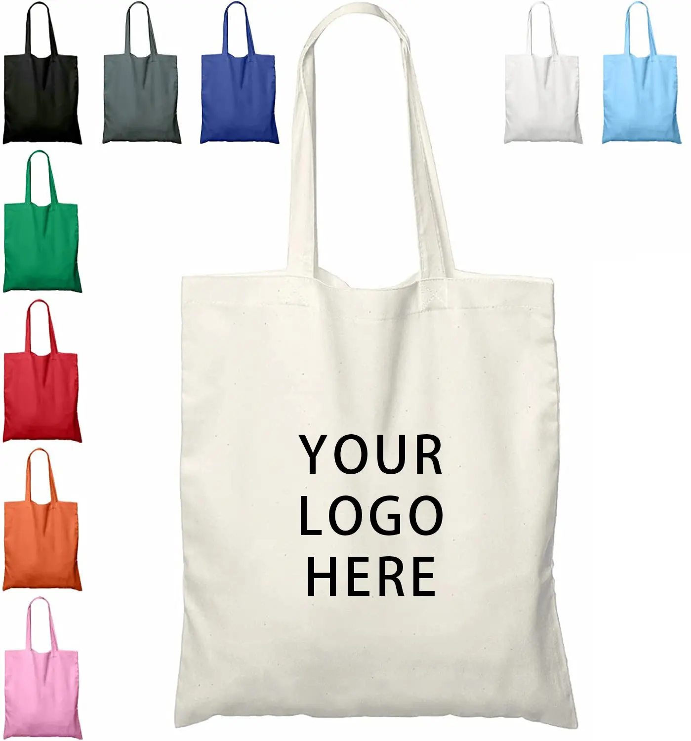 HANSUN OEM ODM изготовленная на заказ печатная простая сумка из органического хлопка холст Большая многоразовая холщовая Хлопковая сумка для покупок с логотипом
