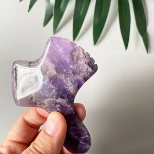 Masseur facial <span class=keywords><strong>Gua</strong></span> <span class=keywords><strong>Sha</strong></span> en améthyste, outils <span class=keywords><strong>de</strong></span> massage <span class=keywords><strong>Gua</strong></span> <span class=keywords><strong>Sha</strong></span> en <span class=keywords><strong>pierre</strong></span> <span class=keywords><strong>de</strong></span> Bian noire pour le visage et le corps, <span class=keywords><strong>Gua</strong></span> <span class=keywords><strong>Sha</strong></span> en jade avec - Product Image 5