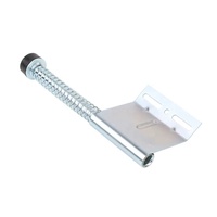 Accessoires de poignée de poussée à ressort pour porte de garage sectionnelle en alliage d'aluminium de 15 pouces pour les portes automatiques industrielles, pièces de quincaillerie