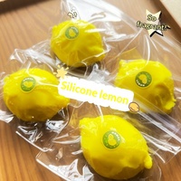 Jouet sensoriel anti-stress en silicone OEM/ODM en forme de citron mignon, idéal pour les fêtes et la relaxation