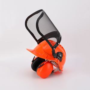 Hard Hat Helmet with Steel <b>Wire</b> <b>Mesh</b> Face Shield for Hedge Trimmer Chainsaw Lawn Mower-Security Gear - Product Image 6