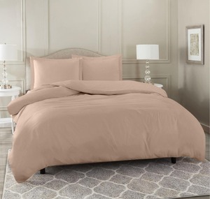 Quality Printed Pink <b>Striped</b> <b>Bedding</b> <b>Set</b> 100% Polyester Duvet Cover Sheet Pillowcase All-Season Home Use - Product Image 3