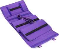 OEM ODM Tempat Pensil Lipat 168 Slot, Organizer Spidol, Tas Pensil Poliester dengan Ritsleting, Tas Pembawa Spidol Seni untuk Sketsa dan Perjalanan