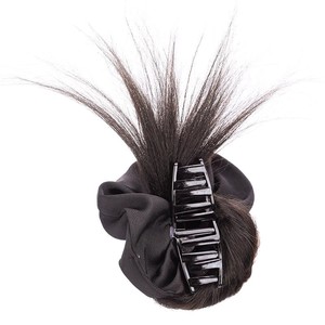 Coletero para el pelo con moño, negro, de alambre resistente al calor, estilo moño bajo, hecho a mano, para mujer, accesorio de peinado - Product Image 2