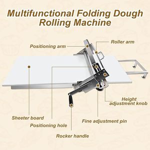 Prensa manual industrial para masa, laminadora de masa para panadería, uso en panadería, Sfogliafacile, laminadora de masa de <span class=keywords><strong>mesa</strong></span> - Product Image 1