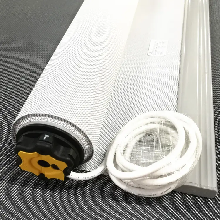 Electric Curtain Rolling Remote Tuya Motorized Roller Blinds Office Battery Automatic Electric Roller Shade Aluminum Traditional