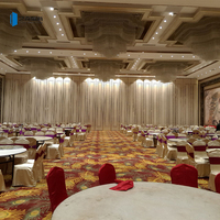 Parois de séparation verticales coulissantes pliables en aluminium pour hôtels, restaurants, salles de banquet - Design moderne, épaisseur 100 mm