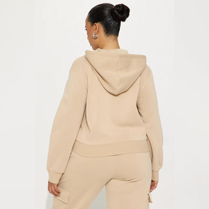 Sudaderas con capucha de gran tamaño para mujer, ropa informal con bordado de letras sueltas con logotipo personalizado - Product Image 6