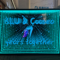 Enseigne LED personnalisée Aladin en acrylique, impression 3D, finition mate jaune doré, affichage publicitaire, taille personnalisée, résistante à l'eau