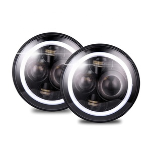 Nuevo Faro LED <span class=keywords><strong>Redondo</strong></span> de 7 Pulgadas y 40w para Automóvil, Diseño Moderno y Brillante, Luz Alta y Baja, Accesorios para Automóvil, Faro LED de Alta Potencia para Automóvil - Product Image 1