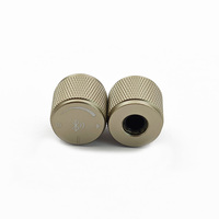 Bouton de contrôle du volume en aluminium usiné massif 19x17,5 mm, axe en D, bouton moleté pour encodeur rotatif, potentiomètre pour amplificateur audio