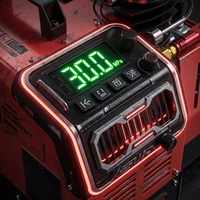 Compresseur d'air PCP portable OEM ODM 4500 PSI Arrêt automatique Haute pression 300 bar 30 MPa Chasse en plein air Paintball Double tension