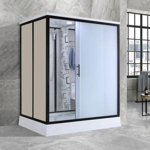 Moderno prefabbricato wc <span class=keywords><strong>doccia</strong></span> per camere d'albergo rettangolo scorrevole prefabbricato contenitore casa in alluminio bagno - Product Image 2