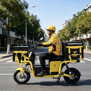 <span class=keywords><strong>Vélo</strong></span> électrique <span class=keywords><strong>cargo</strong></span> robuste de 16 pouces, 1500W, autonomie longue portée de 50-150 km, scooter électrique pour livraison de nourriture, vente directe d'usine - Product Image 3