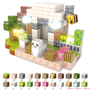 Bloques de Construcción Magnéticos de 2 cm, Juguetes de Plástico con Luces, Dimensiones Personalizables, Bajo Índice de Flujo, Certificado EN71 - Product Image 2