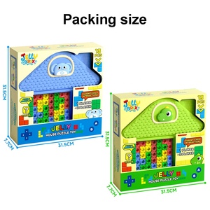 Ensemble <span class=keywords><strong>de</strong></span> 13 blocs <span class=keywords><strong>de</strong></span> construction en gelée pour tout-petits, jouet sensoriel extensible et torsadable, briques souples russes, <span class=keywords><strong>jeu</strong></span> <span class=keywords><strong>de</strong></span> puzzle maison - Product Image 6